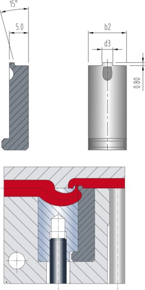 Stauboden mit Hilfsplättchen