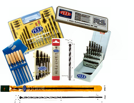 Bohrer, Feilen, Schraubendreher