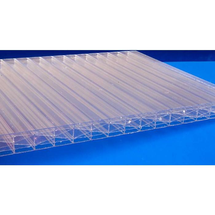 Doppelstegplatten Stegplatten 16mm klar mit X-Struktur