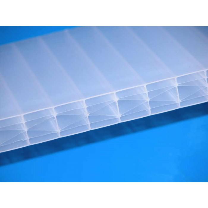 Doppelstegplatten Stegplatten 16mm mit X Struktur opal